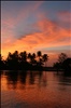 Sunset in Kerala backwaters, India 2005